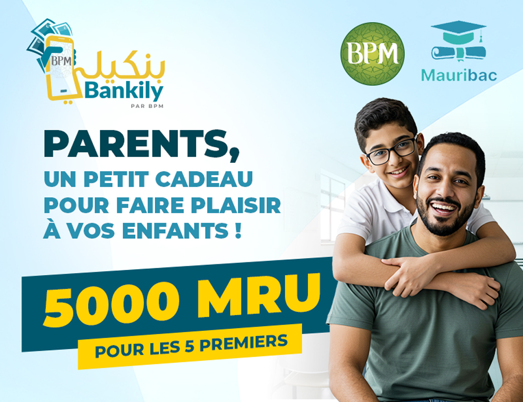 Bankily - 5000 ouguiya pour chacun des 5 premiers du concours